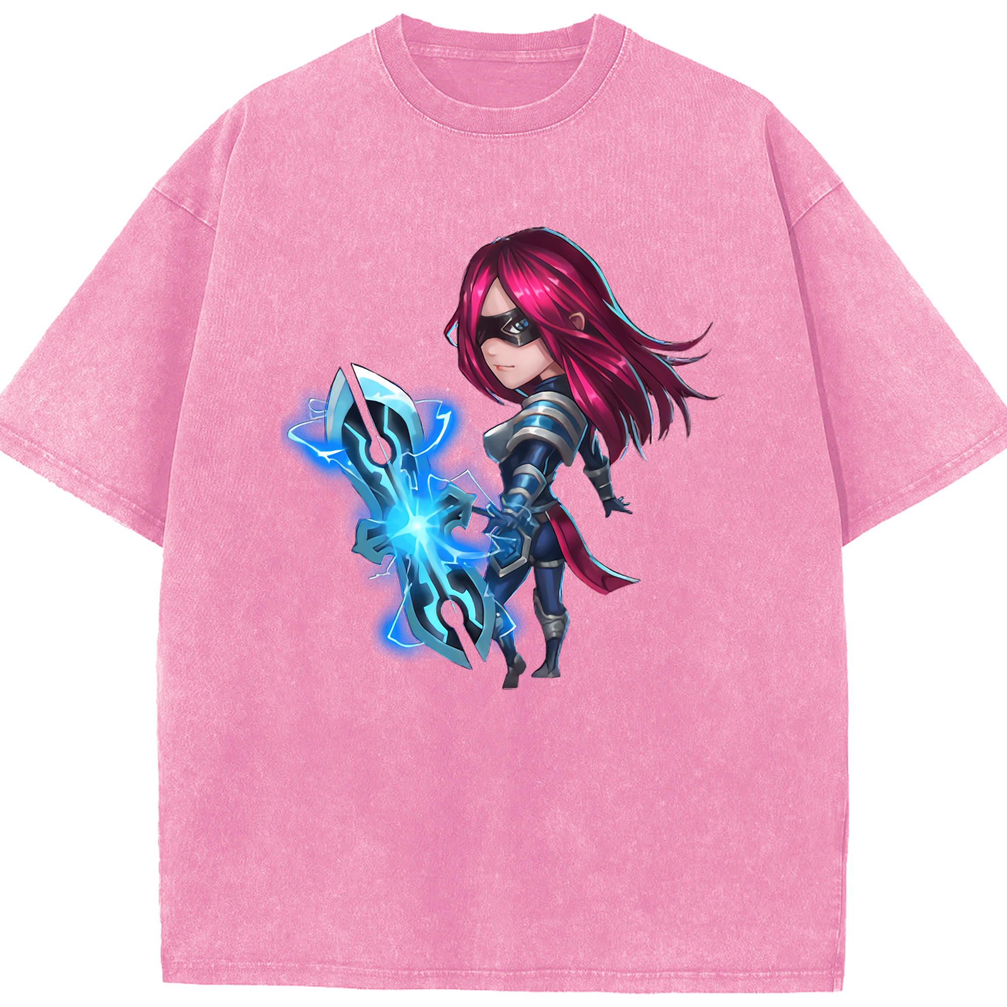 リーグ・オブ・レジェンド League of Legends LOL 綿100% ヴィンテージ風 半袖Tシャツ（フロントプリント）